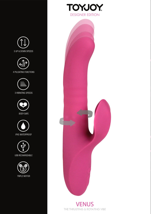 Vibratore rabbit rotante Venus Thrusting-Rotating Vibe