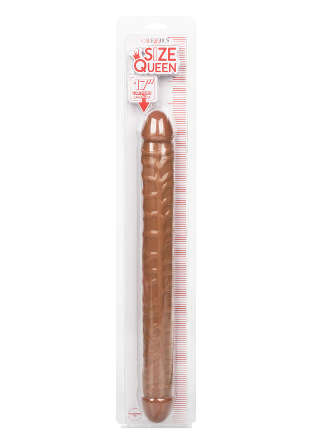 Fallo realistico doppio Size Queen Double Dong 17 Inch caramel