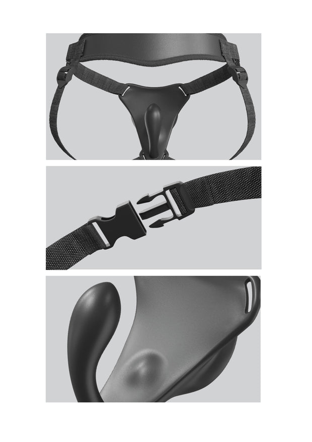 Imbracatura strap on con plug vibrante Body Dock G-Spot Pro Harness