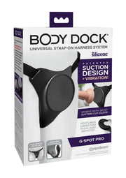 Imbracatura strap on con plug vibrante Body Dock G-Spot Pro Harness