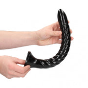 Fallo anale con ventosa Swirled Anal Snake 12''/ 30 cm Black