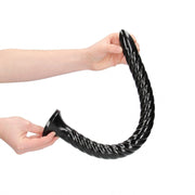 Fallo anale maxi Swirled Anal Snake - 20''/ 50 cm - Black