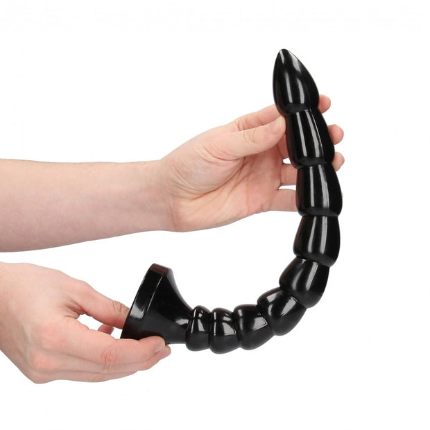 Fallo anale con ventosa Stacked Anal Snake 12''/ 30 cm Black