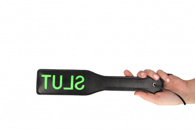 Sculacciatore 'Slut'' Paddle Glow in the Dark