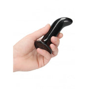 Plug anale in vetro con ventosa vibrante Prickly Glass Vibrator