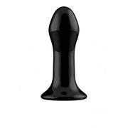 Plug anale in vetro dilatatore vibrante con ventosa Pluggy Glass Vibrator