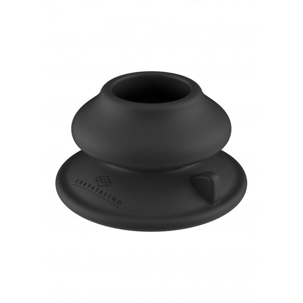 Plug anale in vetro dilatatore vibrante con ventosa Pluggy Glass Vibrator