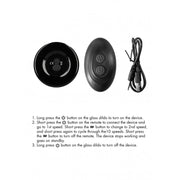 plug anale vibrante in vetro con ventosa dilatatore Thumby Glass