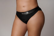 Slip con vibrazione Vibrating Strap-on Hipster Black