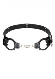 Cintura con manette e bullet vibrante Adjustable Cuff Belt - Black