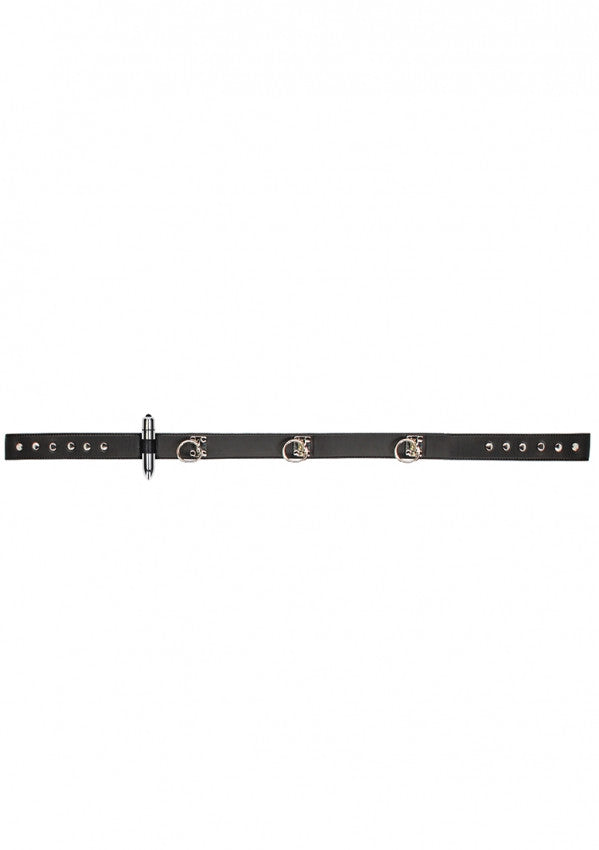 Cintura con manette e bullet vibrante Adjustable Cuff Belt - Black