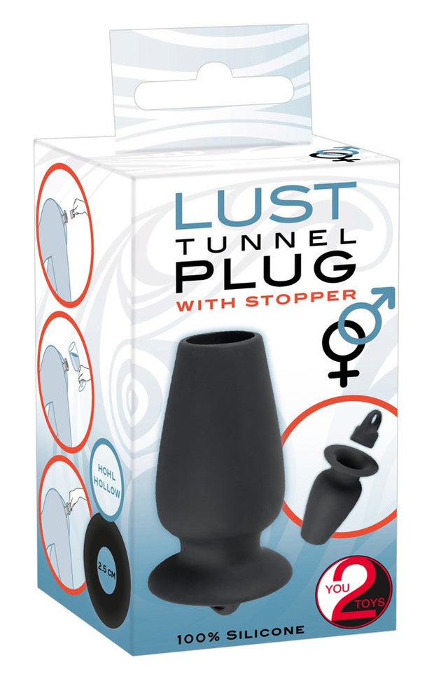 Plug anale con tappo Lust tunnel plug with stopper