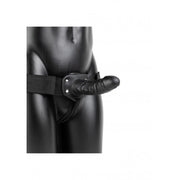 Vibratore cavo indossabile Vibrating Hollow Strap-on No Balls - 6'' / 15,5 cm - Black