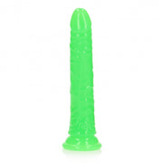 Fallo realistico con ventosa Slim Dildo Suction Cup GitD 20 cm Neon Green