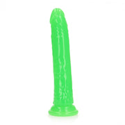 Fallo realistico vaginale anale Slim Dildo Suction Cup GitD 22,5 cm Neon Green