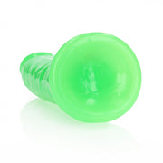 Fallo realistico vaginale anale Slim Dildo Suction Cup GitD 22,5 cm Neon Green