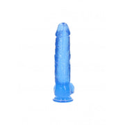 Pene finto blu con ventosa Realistic Dildo With Balls - 25,4 cm