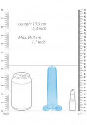 Dildo blu con ventosa Non Realistic Dildo Suction Cup -13,5 cm