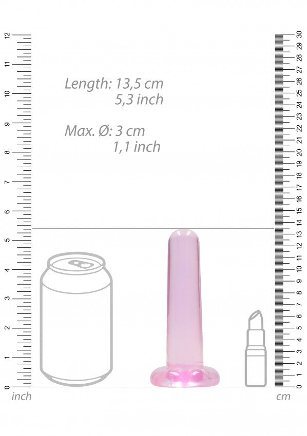 Dildo rosa con ventosa Non Realistic Dildo Suction Cup -13,5 cm