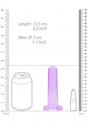 Dildo viola con ventosa Non Realistic Dildo Suction Cup -13,5 cm