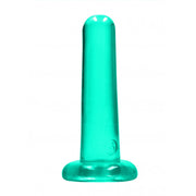 Dildo turchese con ventosa Non Realistic Dildo Suction Cup -13,5 cm