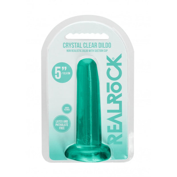 Dildo turchese con ventosa Non Realistic Dildo Suction Cup -13,5 cm
