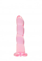 Dildo rosa con ventosa Non Realistic Dildo Suction Cup -  17 cm
