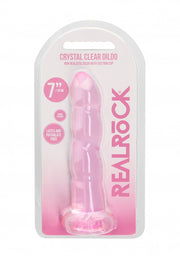 Dildo rosa con ventosa Non Realistic Dildo Suction Cup -  17 cm