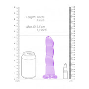 Dildo viola con ventosa Non Realistic Dildo Suction Cup -17 cm