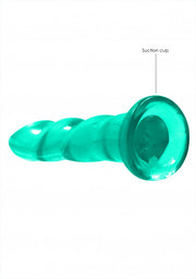 Dildo turchese con ventosa Non Realistic Dildo Suction Cup -17 cm