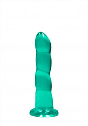 Dildo turchese con ventosa Non Realistic Dildo Suction Cup -17 cm