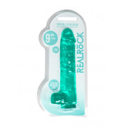 Pene finto turchese con ventosa Realistic Dildo with Balls 22 cm