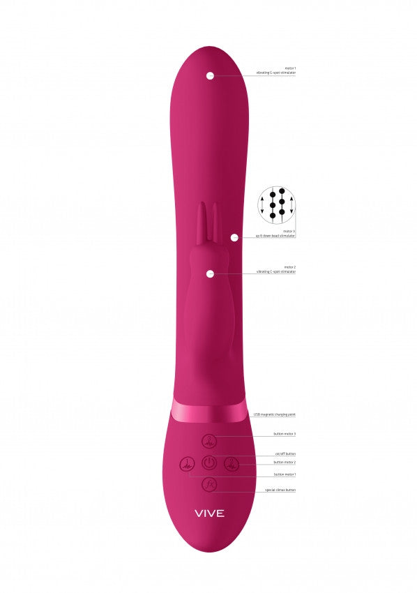 Vibratore rabbit amoris fucsia