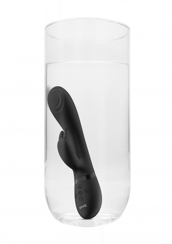 Vibratore rabbit Cato Pulse G-spot nero