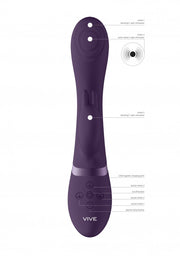 Vibratore Rabbit Cato Pulse G-spot Viola
