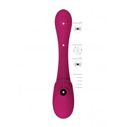 Vibratore vaginale Double Ended Pulse Wave Air-Wave Bendable Vibrator Pink