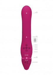 Vibratore vaginale anale strap on Dual Pulse-Wave & Airwave Strapless Strapon Pink