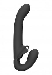 Doppio vibratore strapless nero Satu - Black