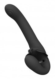 Doppio vibratore strapless nero Satu - Black