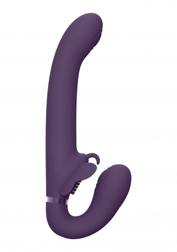 Vibratore indossabile senza cintura Satu - Purple