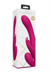 Dildo rabbit vibrante strapless Suki- Pink