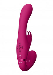 Dildo rabbit vibrante strapless Suki- Pink