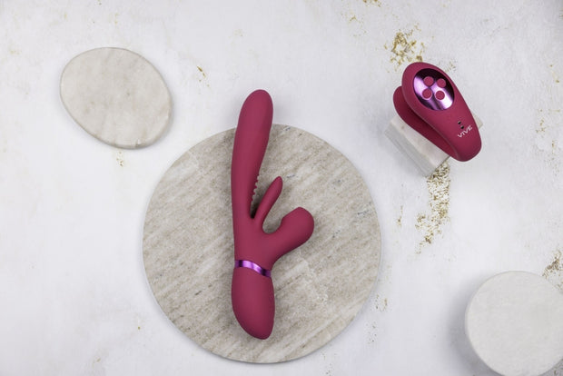 Vibratore rabbit Thrusting GSpot Flapper PulseWave Clit Stimulator Pink