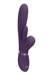 Vibratore rabbit Thrusting GSpot Flapper PulseWave Clit Stimulator Purple