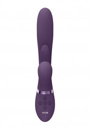 Vibratore rabbit Thrusting GSpot Flapper PulseWave Clit Stimulator Purple