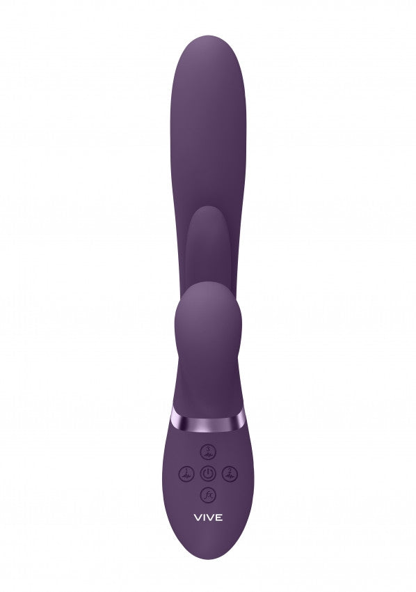Vibratore rabbit Thrusting GSpot Flapper PulseWave Clit Stimulator Purple
