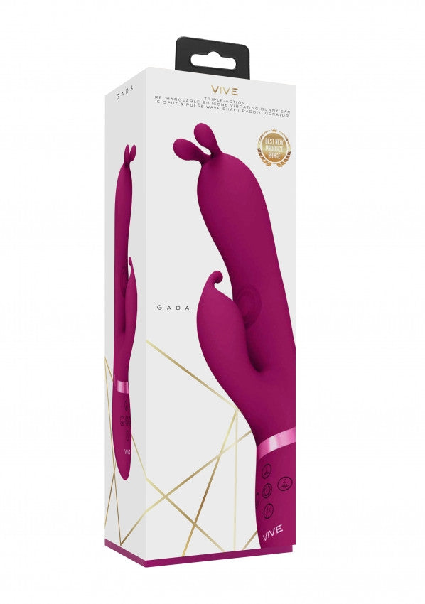 Vibratore vaginale rabbit Triple Action Vibrating Rabbit with PulseWave Shaft Pink