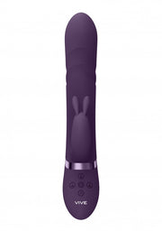 Vibratore vaginale rabbit Vibrating and Rotating Beads, G-Spot Rabbit Purple