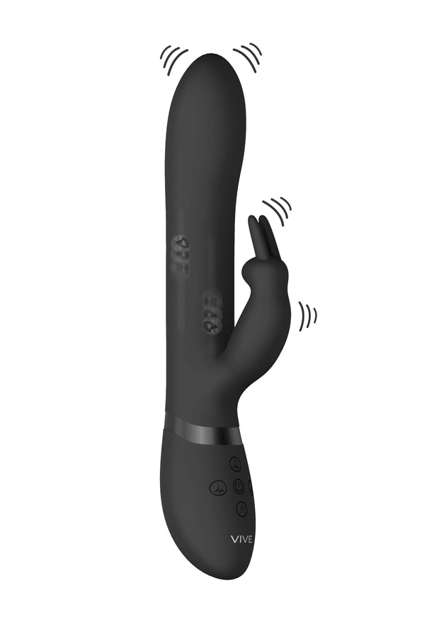 Vibratore rabbit amoris nero