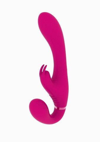 Dildo rabbit vibrante strapless Suki- Pink